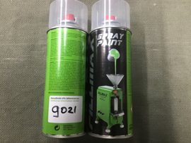 RAL 9021 SPUITBUS 400 ML MAT ZWART DEFENSIE