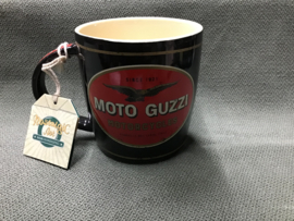 Moto Guzzi Beker / Mok rood-zwart 8,5x9 cm, 330ml
