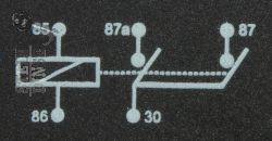 RELAIS V50 NATO, e.a. Moto Guzzi Relais zoemer/signaalhoorn, starter 12V 30A - Le Mans, V35-V65, T3, T4, T5, California 2..