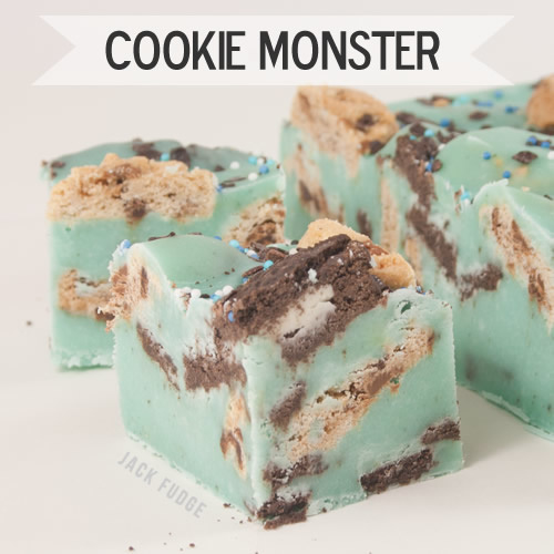 Cookie Monster fudge