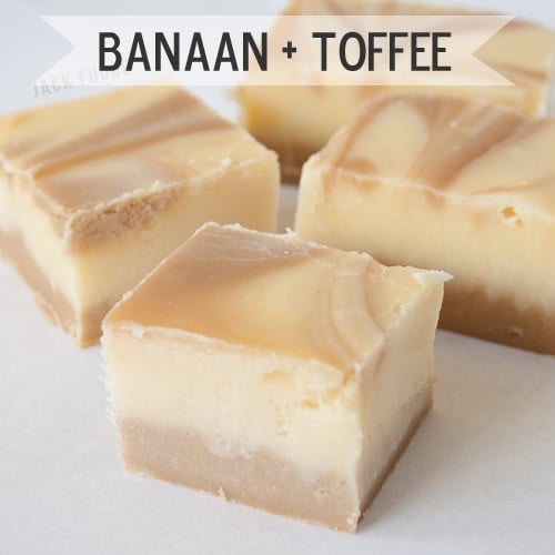 Banaan + toffee fudge