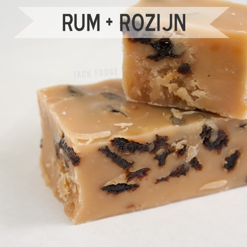Rum Rozijn fudge