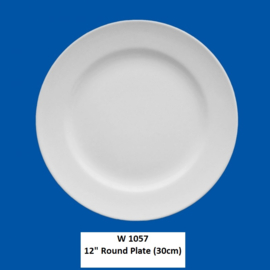 W 1057 12" Round Plate (30cm)