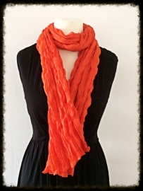 Katoenen twist sjaal oranje TS-12