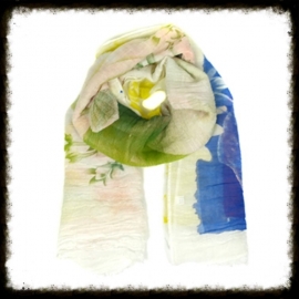 Sjaal  Roses White  KH-06