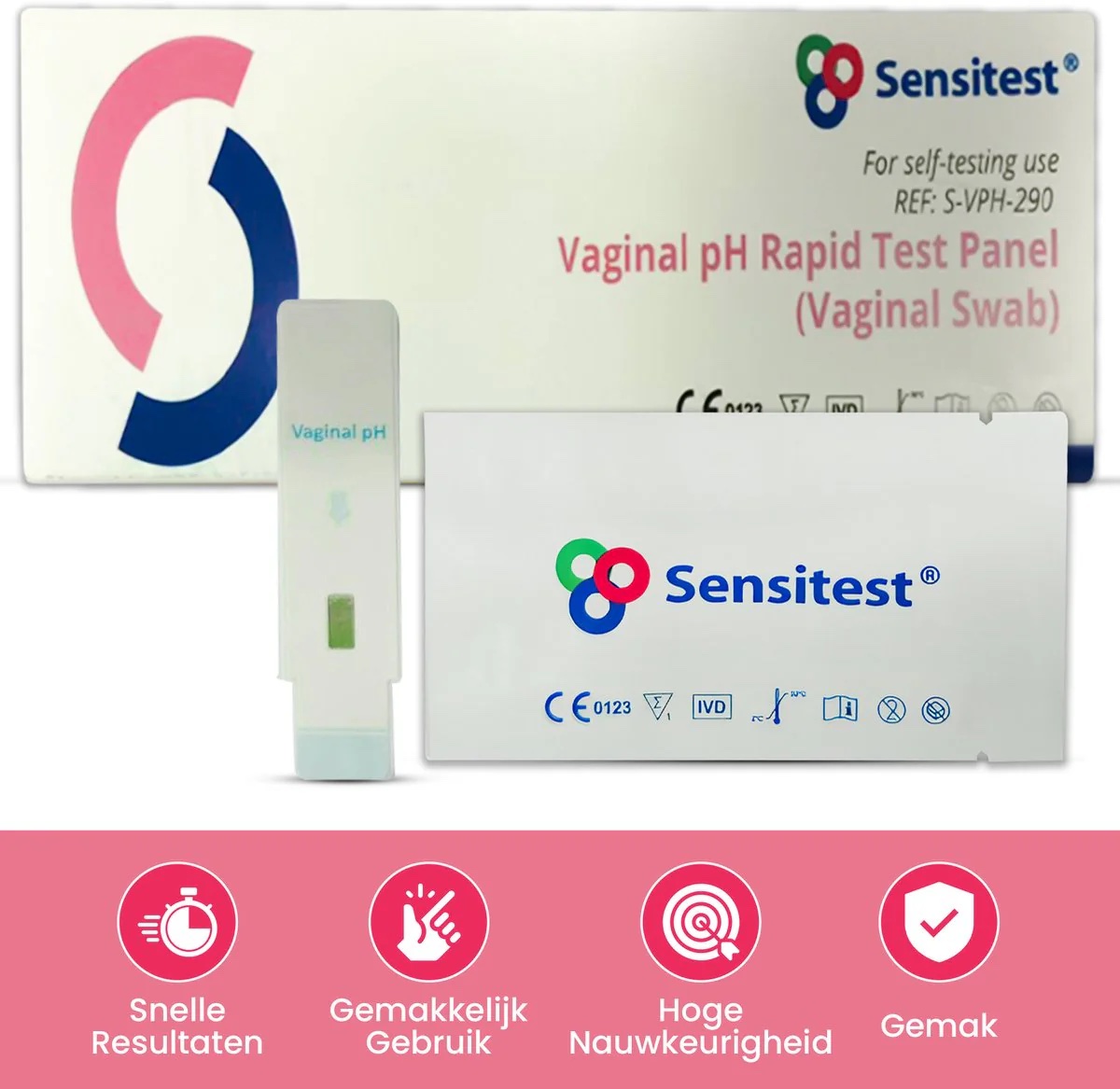 Sensitest Vaginale pH Sneltest