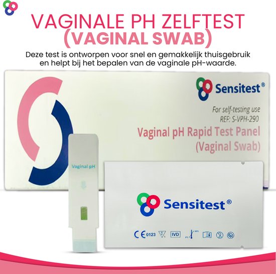 Sensitest Vaginale pH Sneltest