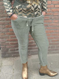 Stretch comfi broek groen