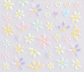 Lianco Nail Stickers - Bloemen Pastel
