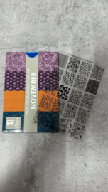 Moyra Stamping Plate 149 November -  met gratis Tryon Sheet