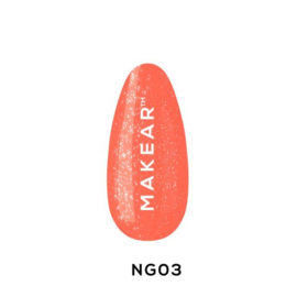 MAKEAR Gelpolish NG03 Bora Bora / Neon Glitter 8ml