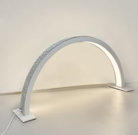 Half Moon LED Lamp wit met strass steentjes