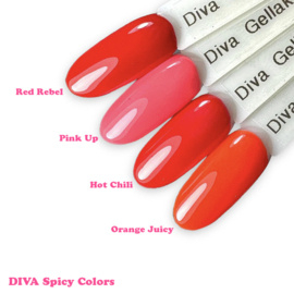 Diva Hema Free Gellak Spicy Colors Collection + Diamond Glitter Spicy Alert Collection