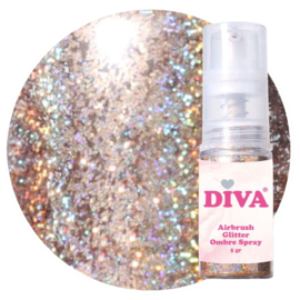 DIVA Airbrush Glitter Colorboom Spray Gold 4