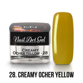 UV Painting Nail Art Gel  - 28 - Creamy Ocher Yellow 4g
