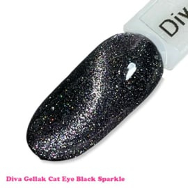 Diva Gellak Cat Eye Black Sparkle 15 ml