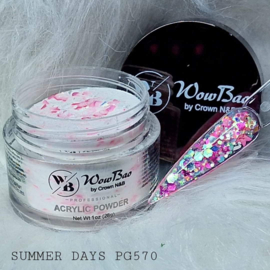 PG570 Summer Days WowBao Acrylic Glitter Powder - 28g