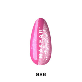 MAKEAR Gelpolish 926 Shot Pink / Moonlight Disco 8ml
