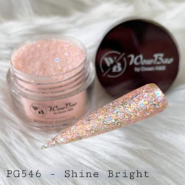PG546 Shine Bright WowBao Acrylic Glitter Powder  - 28g