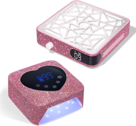 Dust Collector With Pink  Diamonds