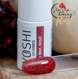 Yoshi Gelpolish Sip Sip Hooray - No Way, Rosé 6ml - 143 - Reflective - HEMA & TPO Free