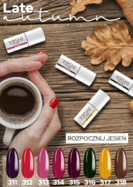 Yoshi Gelpolish Late Autumn - Late Plum  6ml - 311 -TPO Free