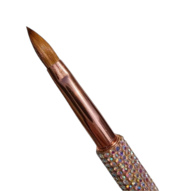 Acrylic Brush With Diamonds - Size 8