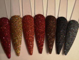 7-Delige Set Lianco Holo Glitters Herfstkleuren