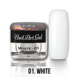 UV Painting Nail Art Gel - 01 - White 4g