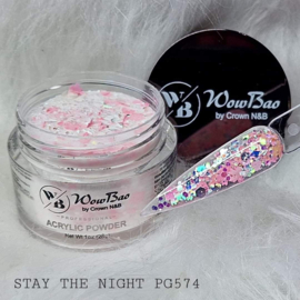 PG574 Stay The Night  WowBao Acrylic Glitter Powder - 28g