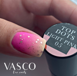 Vasco No Wipe Matte Top Dots Light Pink  7ml