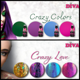 DIVA Gellak Crazy Colors Collection + DIVA Diamondline Crazy Love Collection