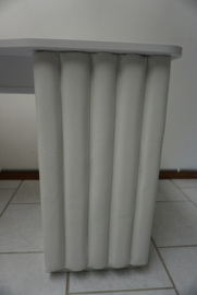 LS Beauty Nageltafel Met Afzuiging - Bekleding Wit Vertikaal - Basic Model