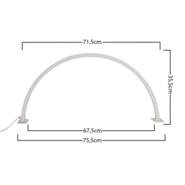 Half Moon LED Lamp wit met zirconia - 35W