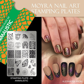 Moyra Stamping Plate  04 - Animalistic