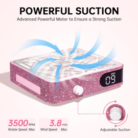 Dust Collector With Pink  Diamonds