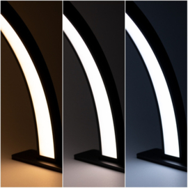 Half Moon LED Lamp zwart met zirconia- 35W
