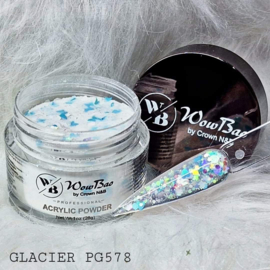 PG578 Glacier  WowBao Acrylic Glitter Powder - 28g