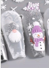Lianco 5D Kerststickers Sneeuwpop