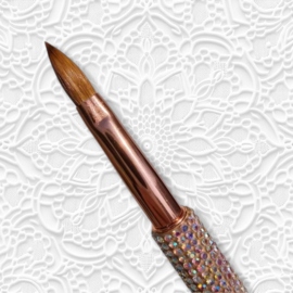 Acrylic Brush With Diamonds - Size 8