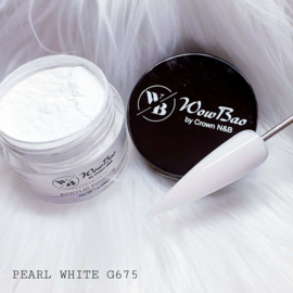 G675 Pearl White WowBao Acrylic Powder - 28g