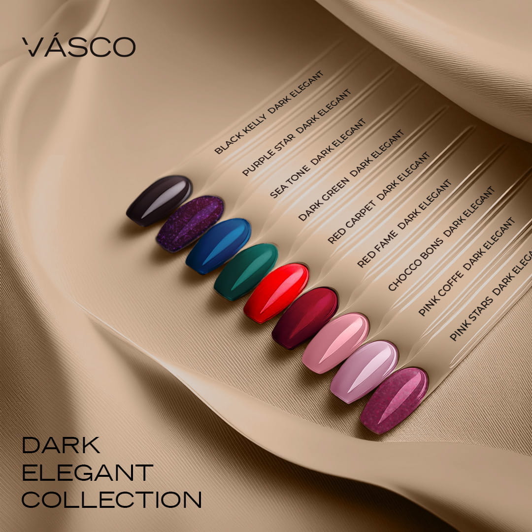Vasco Gelpolish Dark Elegant TPO Free Red Fame nr. 04 - 7ml