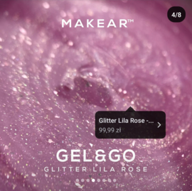 MAKEAR Gel & Go GG24 Glitter Lila Rose 15ml