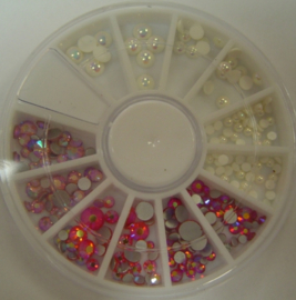 Lianco Crystals Carrousel Pink/AB Pearls