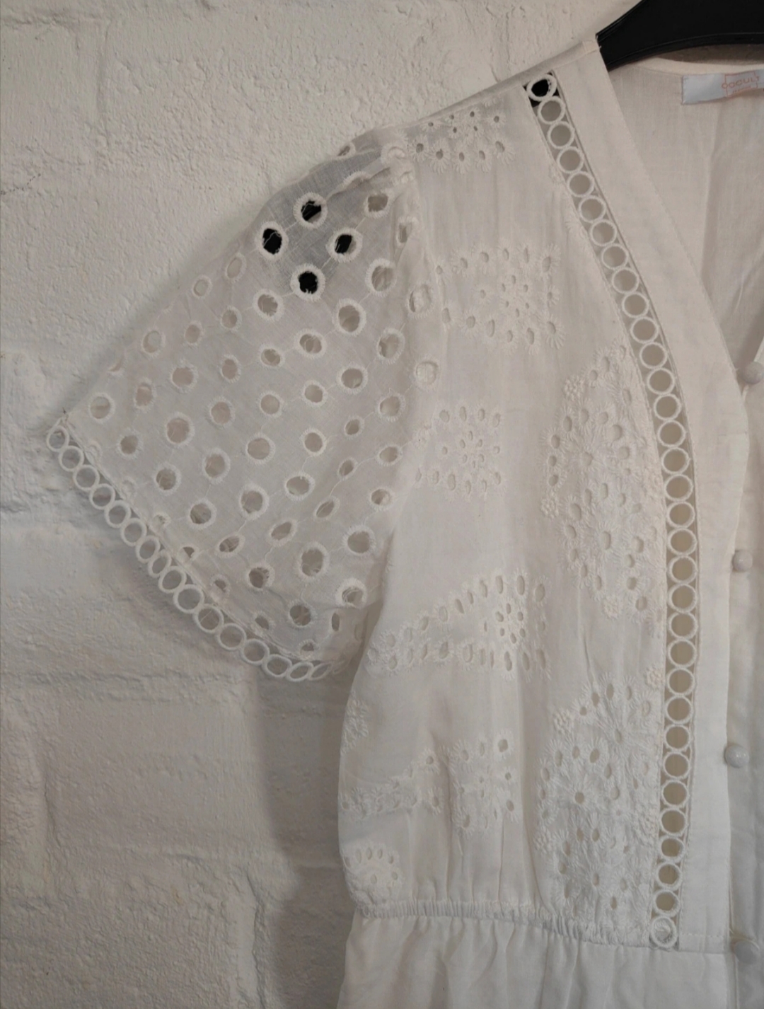Korte Jumpsuit in Broderie