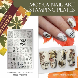 Moyra Stamping Plate 114 - Free Falling