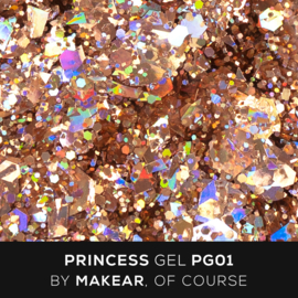 MAKEAR PG01 Princess Gel - Gold 5ml