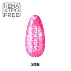MAKEAR Gelpolish S58 / Pink Star 8ml