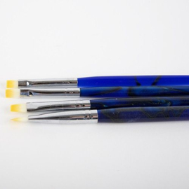 4 Delige Gelpenselen Set Blauw