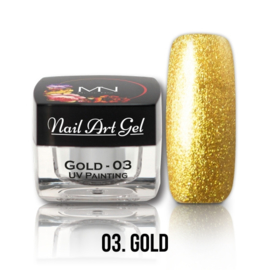 UV Painting Nail Art Gel -  03 - Gold 4g